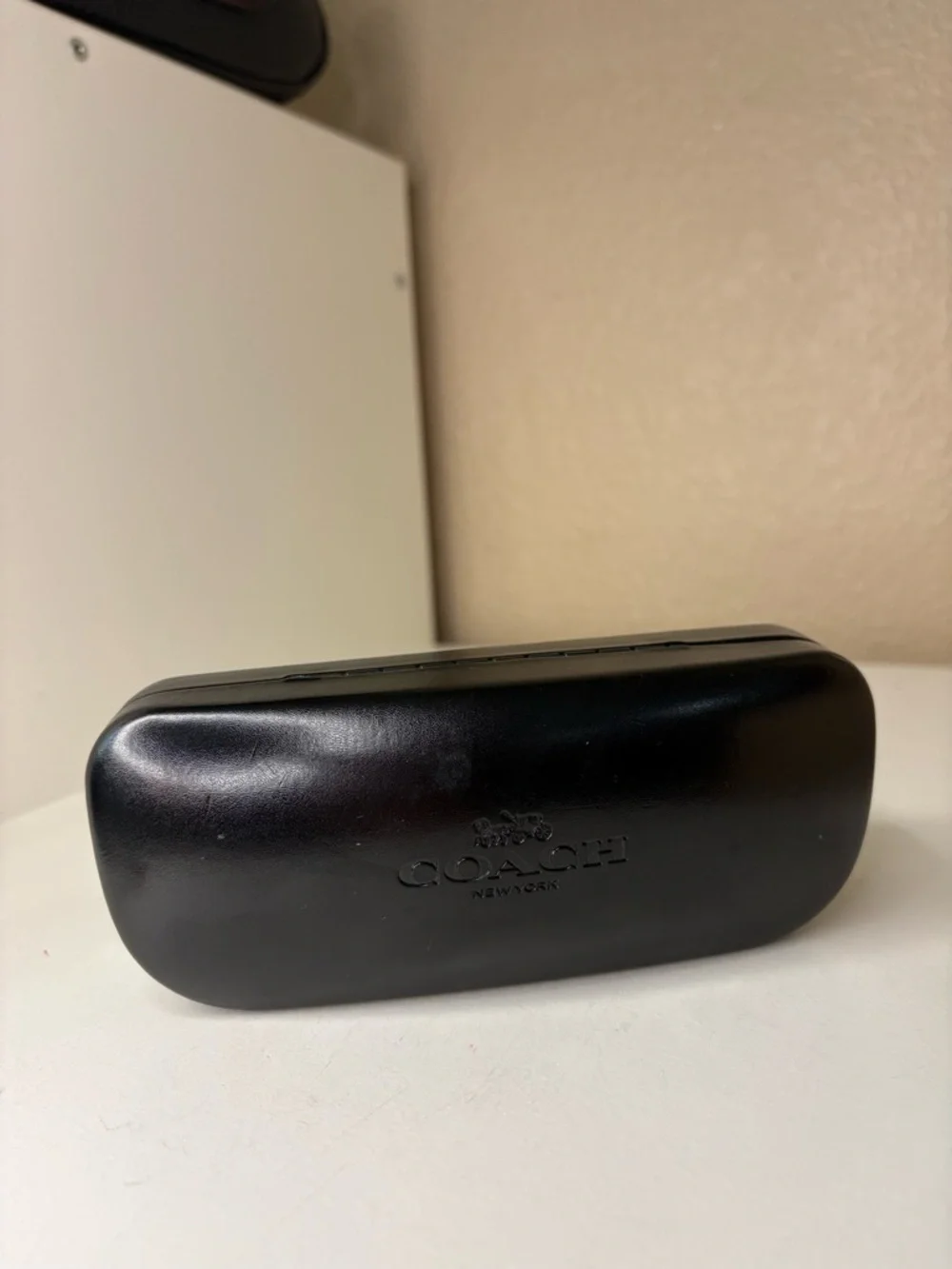 Authentic Coach New York Black Hard Shell Eyeglass Sunglasses Case Protective